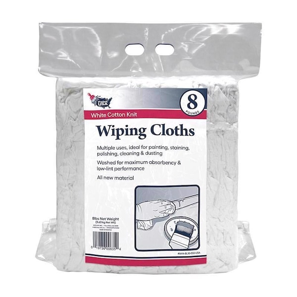 Paint Usa Cotton Knit Wiping Rags 8 lb 1 pk 6414BL1005DUSA - main